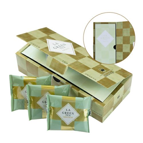 ラ・ラ・ラ 抹茶ピーカンナッツチョコレート(10袋/箱) の ラ・ラ・ラ 抹茶ピーカンナッツチョコレート(10袋/箱) の